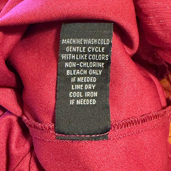 By & By Burgundy Shimmer Flutter Sleeve Holiday Party Dress – Size S | Romantic - Picture 5 of 6